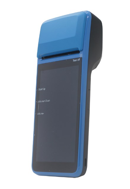 Мобільна каса “Afina” 2-в-1. POS-термінал на Android 11 + принтер чеків. Робота на акумуляторі до 12 годин