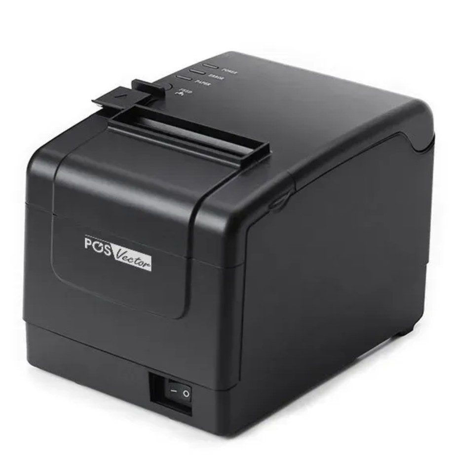 Принтер чеків чекодрук з автообрізачем POS Vector на 80 мм (USB+LAN)