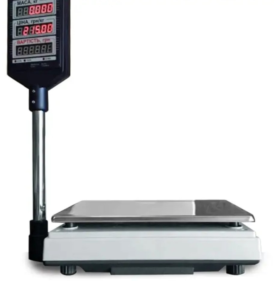 Ваги торгівельні зі стійкою покупця з акумулятором ВТА-60/30-5D-АС (тм. Промприбор/Промприлад)