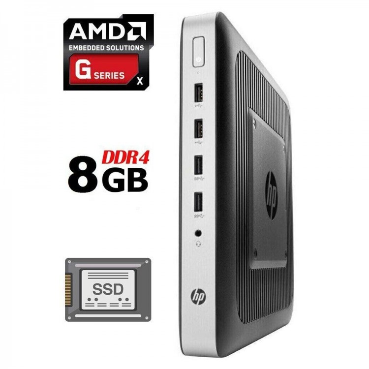 б\в тонкий клієнт HP t630 AMD GX-420GI \ DDR4 8Гб \ 128 Гб SSD
