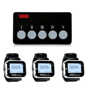 Система виклику персоналу POS Vector HCM350+PSR кухонний передавач кухаря + 3 пейджера офіціанта