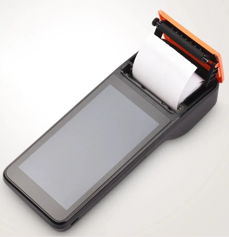 Мобільна каса “Afina” 3-в-1. POS-термінал на Android 13 + принтер чеків + сканер штрихкодів. Робота на акумуляторі до 12 годин