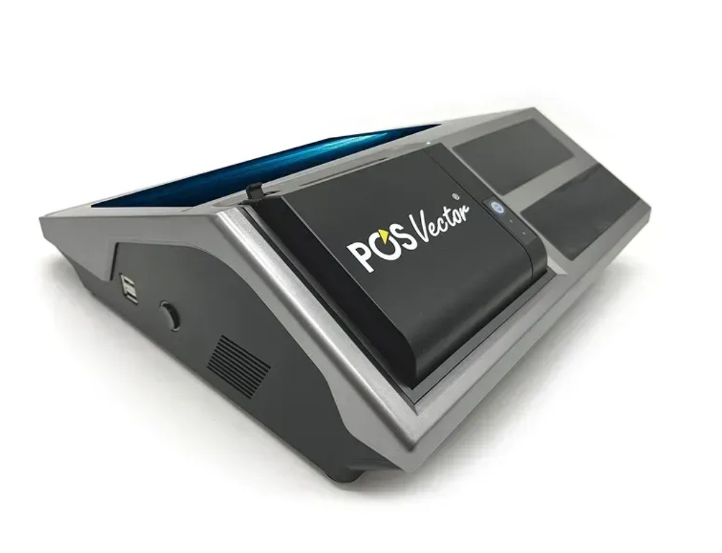 Бюджетний сенсорний ПОС термінал Harper 11.6" 2-в-1 на Windows із вбудованим принтером чеків