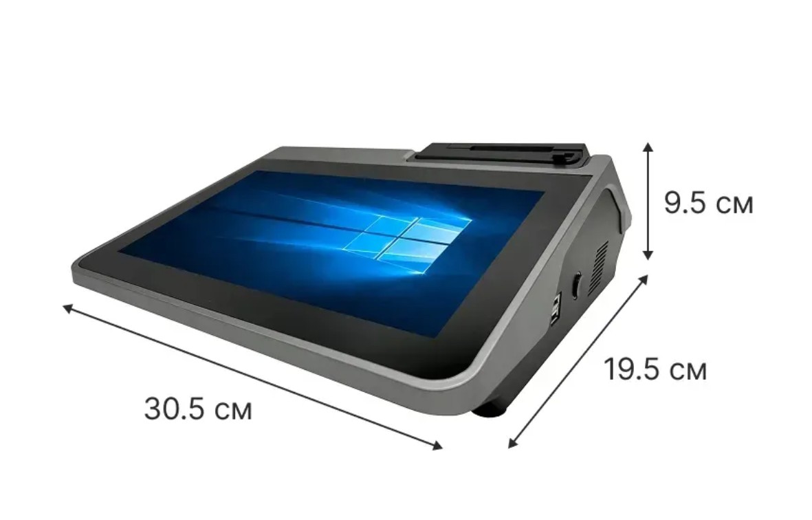 Бюджетний сенсорний ПОС термінал Harper 11.6" 2-в-1 на Windows із вбудованим принтером чеків