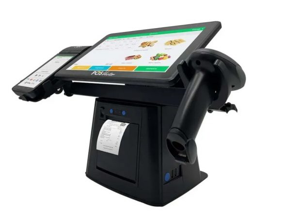 Комплексна каса SHIVA POS Windows 5-в-1. POS-термінал + вбудований принтер чеків + сканер штрихкодів + тримач + ПЗ