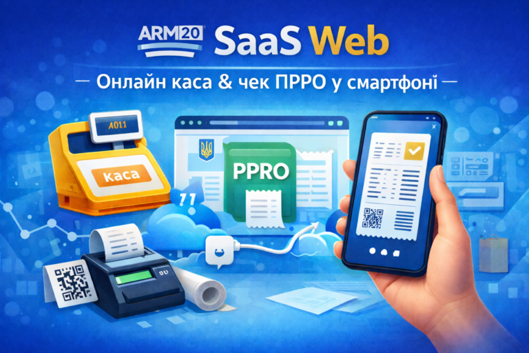 SaaS WEB каса в АРМ з ПРРО