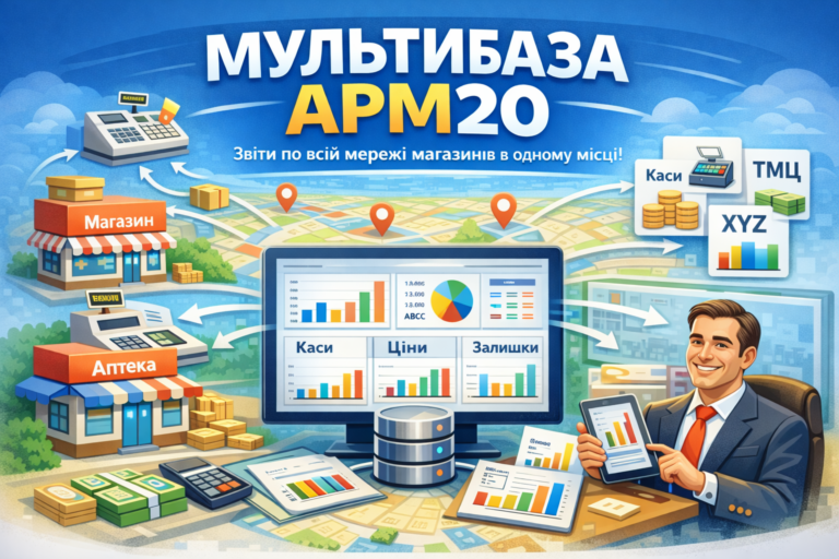 Мультибаза в SaaS ARM20: звіти по мережі магазинів в одному місці